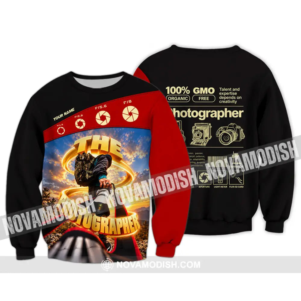 Unisex Shirt - Custom The Photographer Shirt - Long Sleeve / S - T-shirt