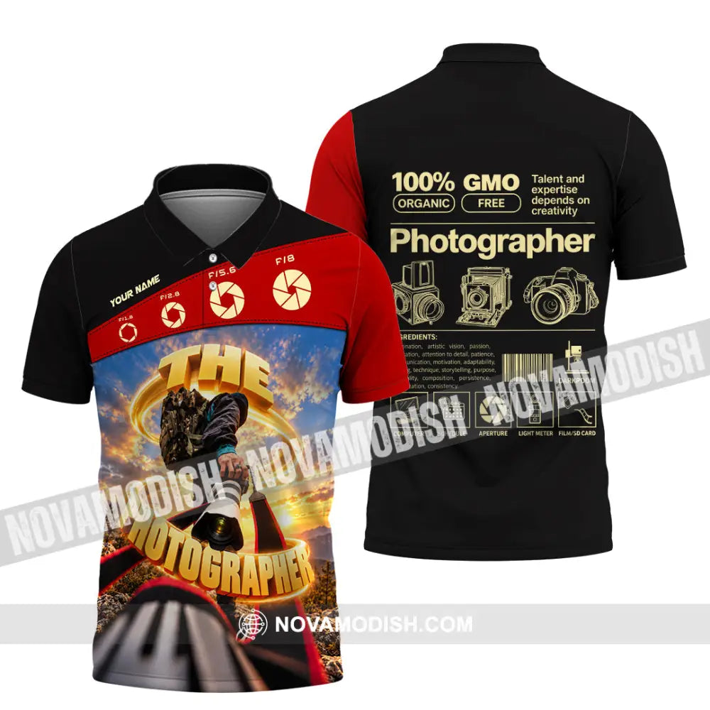 Unisex Shirt - Custom The Photographer Shirt - Polo Shirt / S - T-shirt