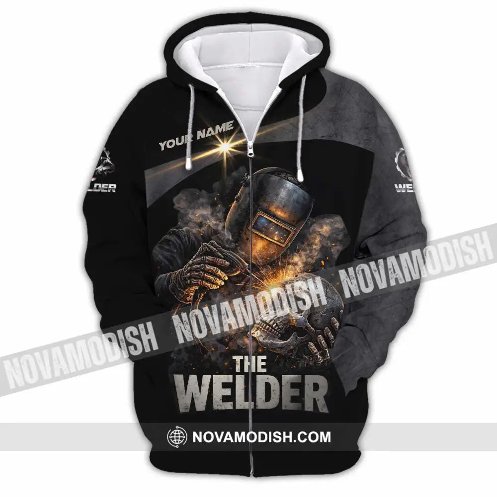 Unisex Shirt - Custom The Welder Shirt - Zipper Hoodie / S - T-shirt