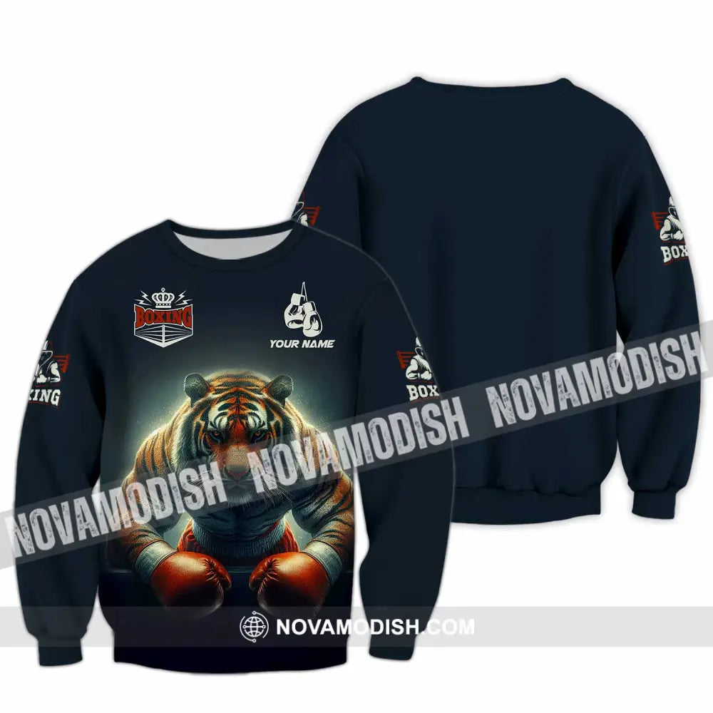 Unisex Shirt - Custom Tiger Boxing Lover Classic Shirt Long Sleeve / S T-shirt