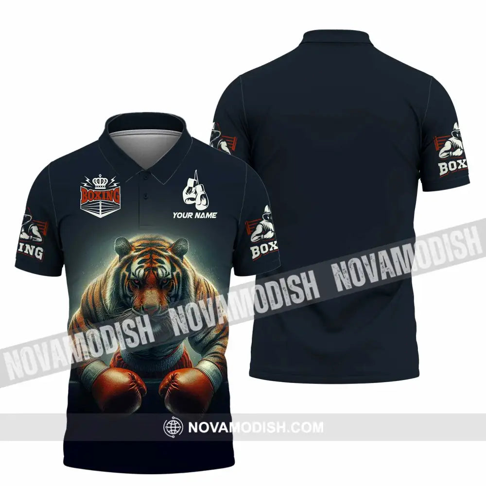 Unisex Shirt - Custom Tiger Boxing Lover Classic Shirt Polo Shirt / S T-shirt
