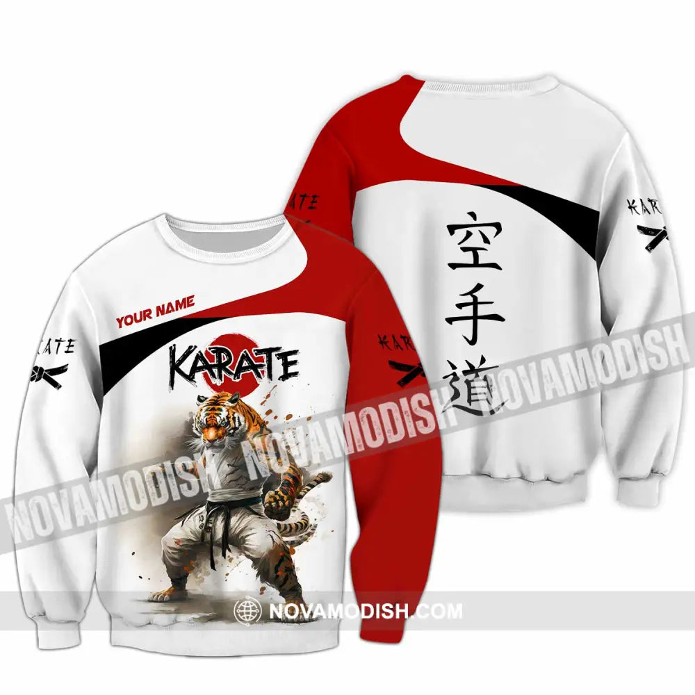 Unisex Shirt - Custom Tiger Karate Shirt Long Sleeve / S T-shirt