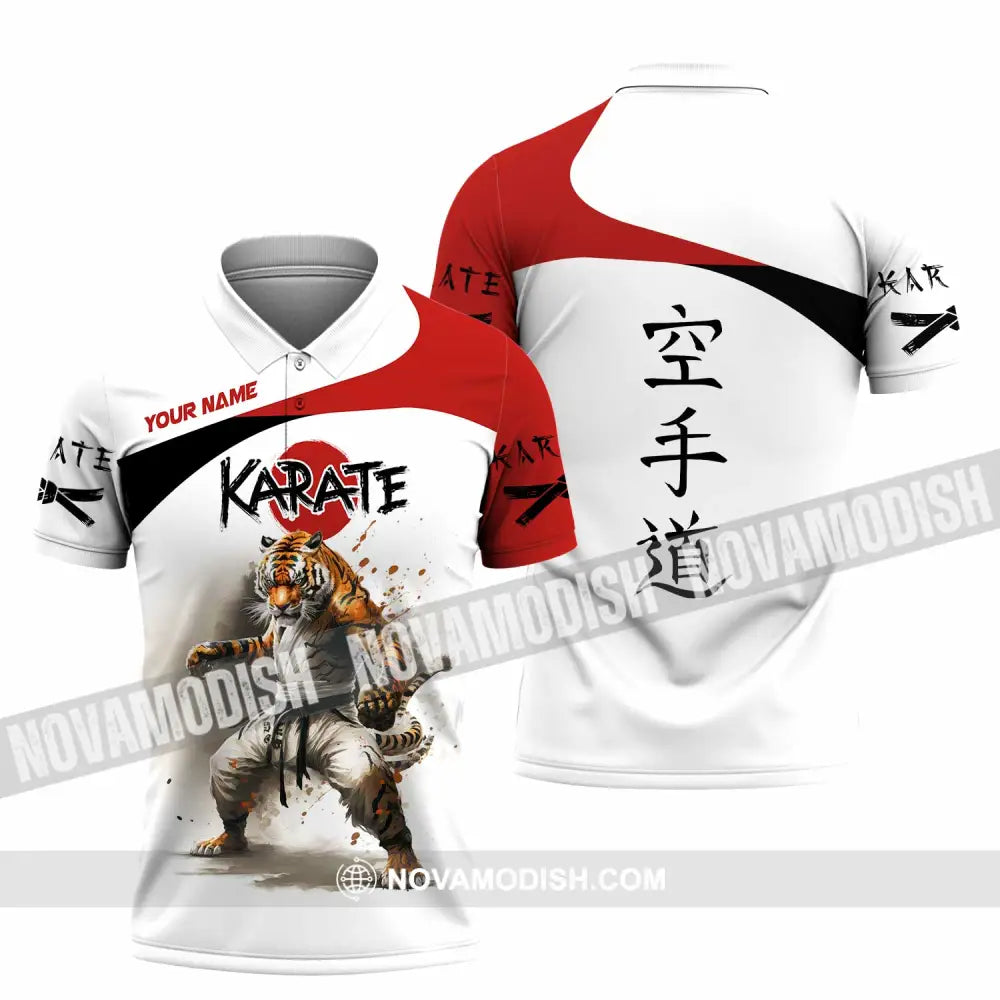 Unisex Shirt - Custom Tiger Karate Shirt Polo Shirt / S T-shirt