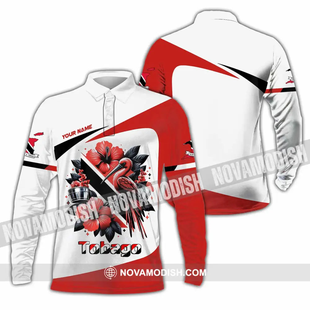 Unisex Shirt - Custom Tobago Shirt - Long Sleeve Polo / S - T-shirt