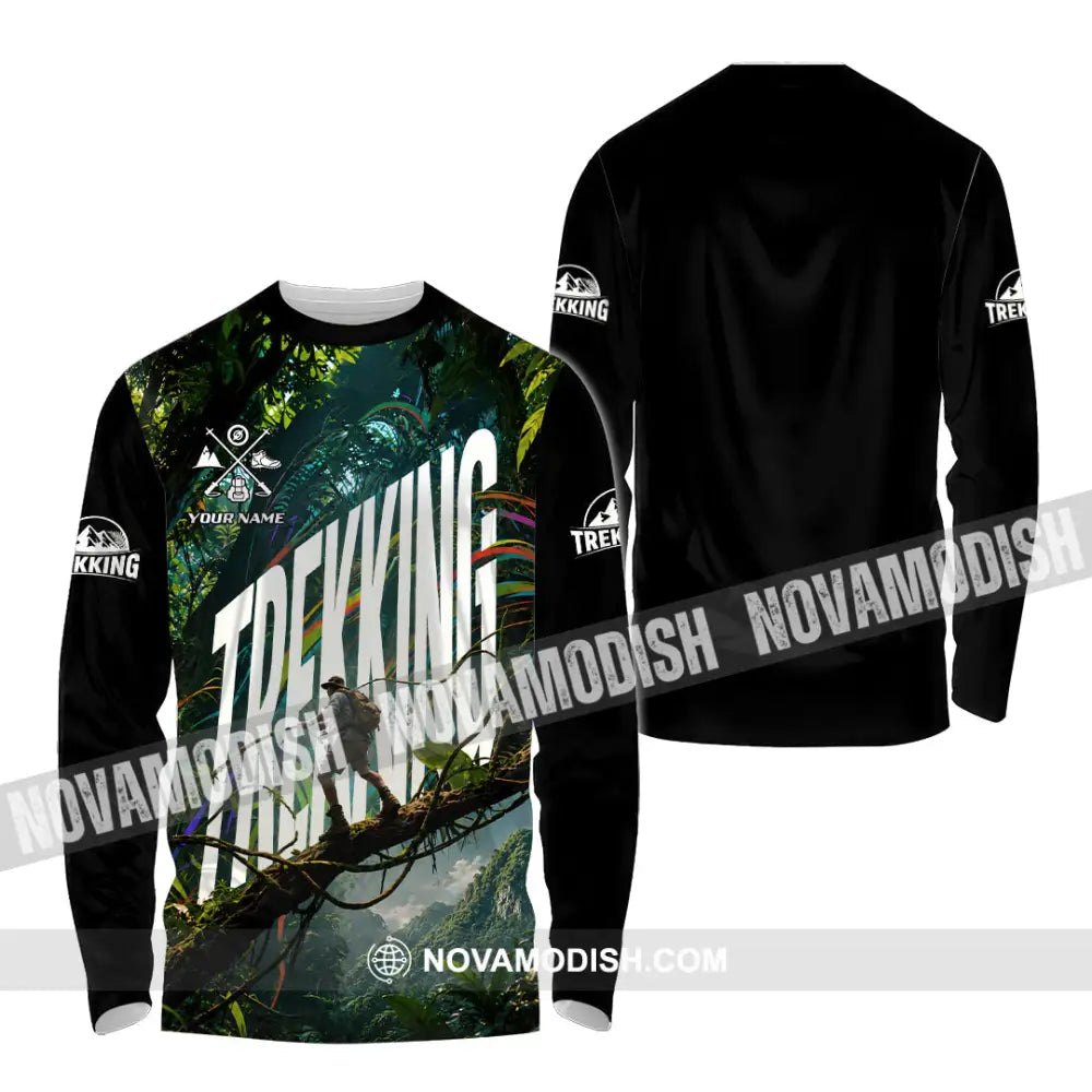 Unisex Shirt - Custom Trekking Shirt - Long Sleeve Shirt / S - T-shirt