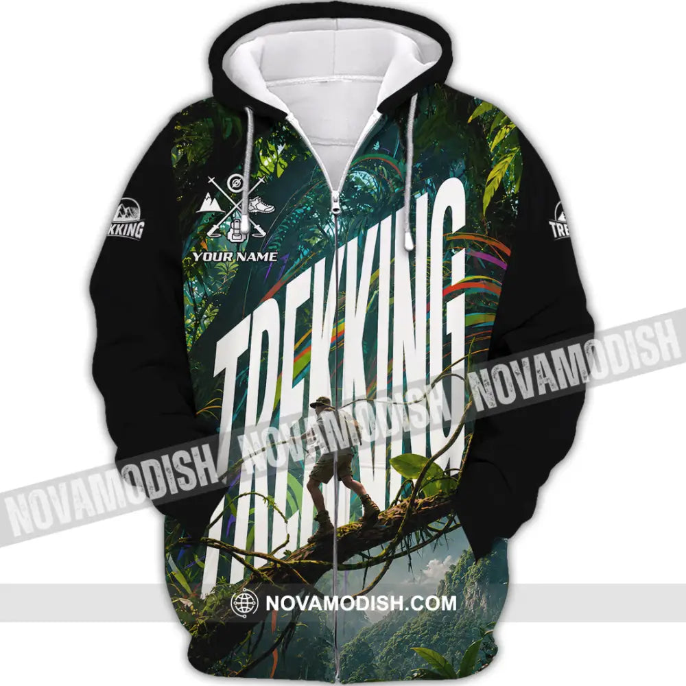 Unisex Shirt - Custom Trekking Shirt - Zipper Hoodie / S - T-shirt