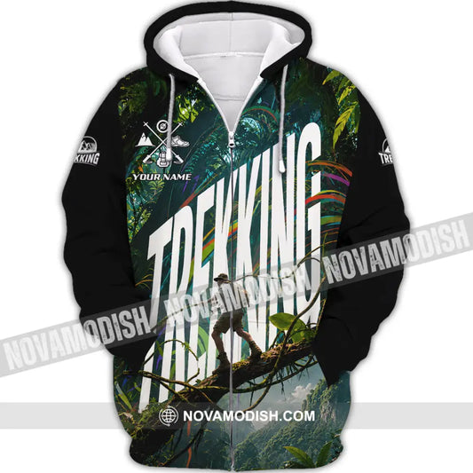 Unisex Shirt - Custom Trekking Shirt - Zipper Hoodie / S - T-shirt