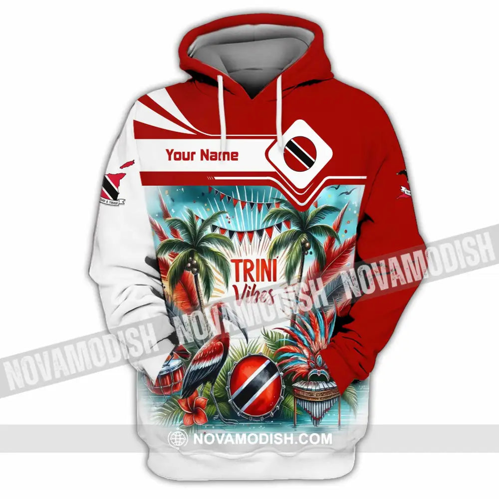 Unisex Shirt - Custom Trini Vibes Shirt - Hoodie / S - T-shirt