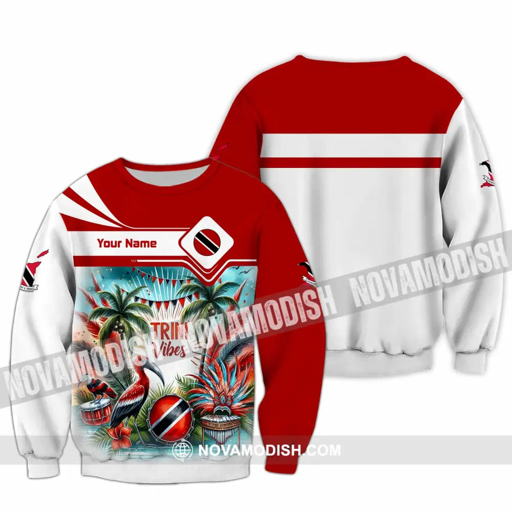 Unisex Shirt - Custom Trini Vibes Shirt - Long Sleeve / S - T-shirt