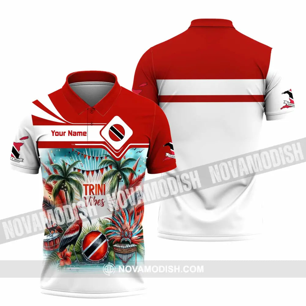 Unisex Shirt - Custom Trini Vibes Shirt - Polo Shirt / S - T-shirt