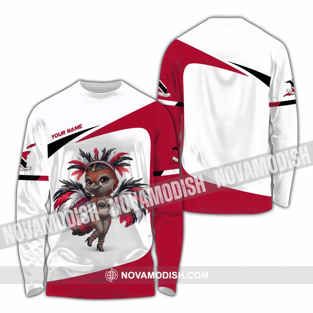 Unisex Shirt - Custom Trinidad And Tobago Shirt - Long Sleeve Shirt / S - T-shirt