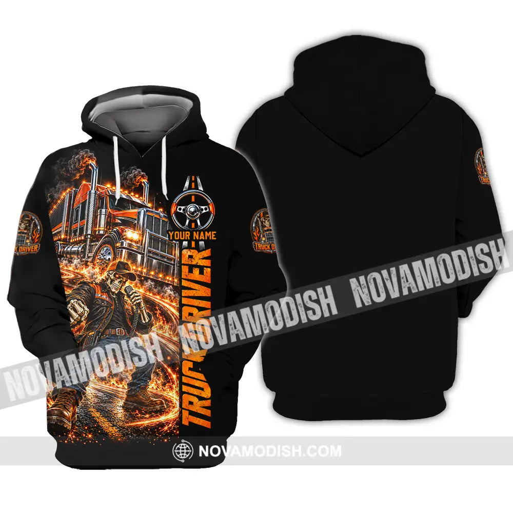 Unisex Shirt - Custom Truck Driver Shirt - Hoodie / S - T-shirt