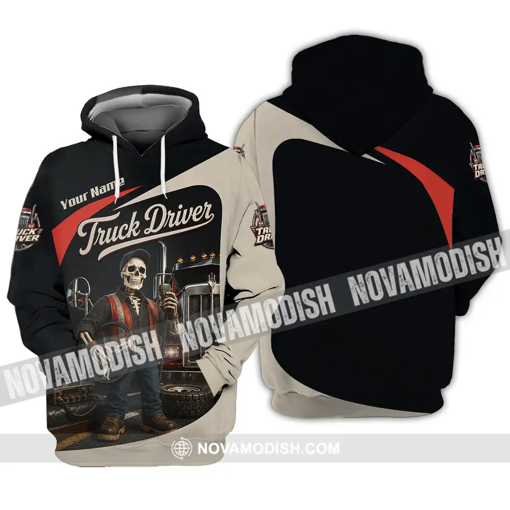 Unisex Shirt - Custom Truck Driver Shirt - Hoodie / S - T-shirt