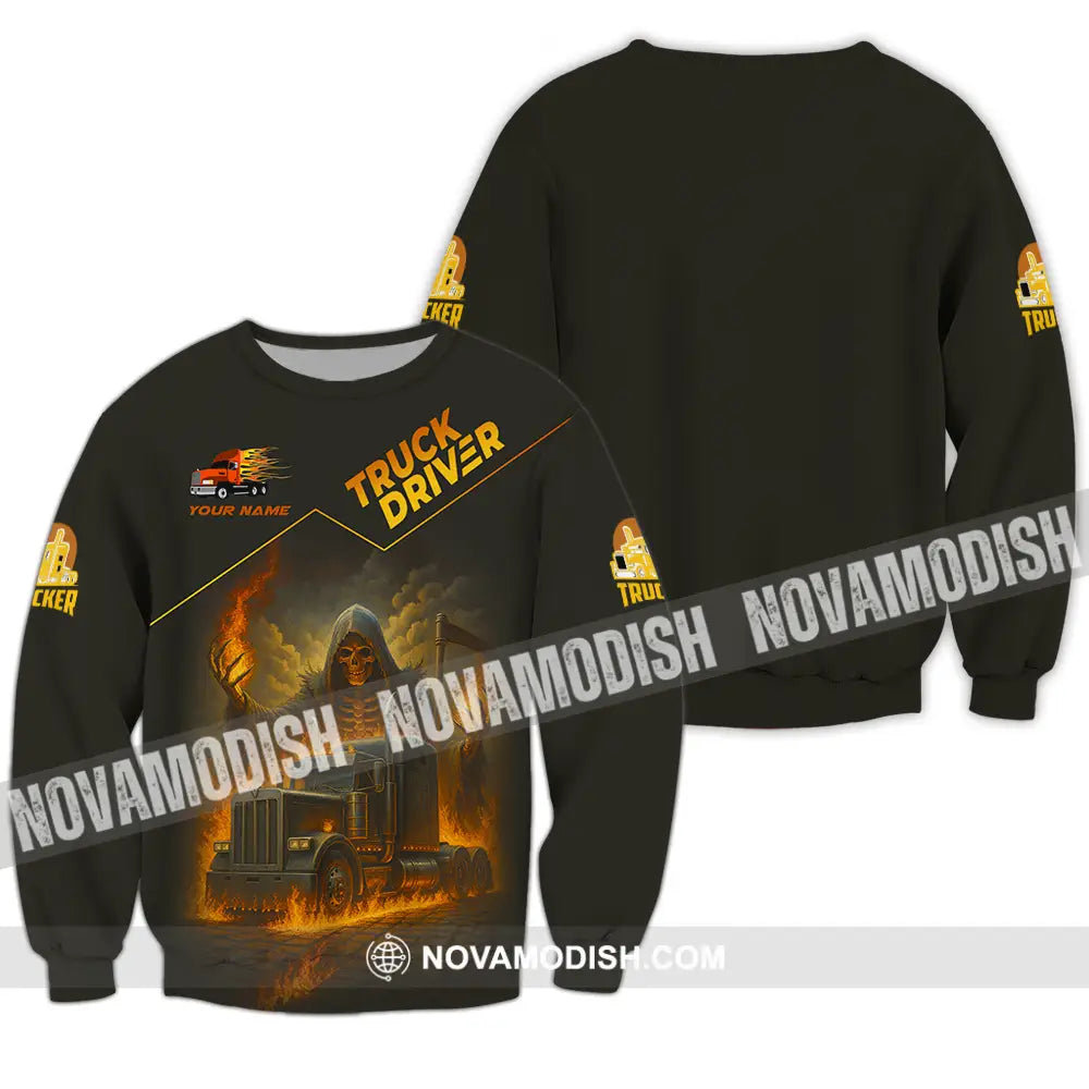 Unisex Shirt - Custom Truck Driver Shirt Long Sleeve / S T-shirt