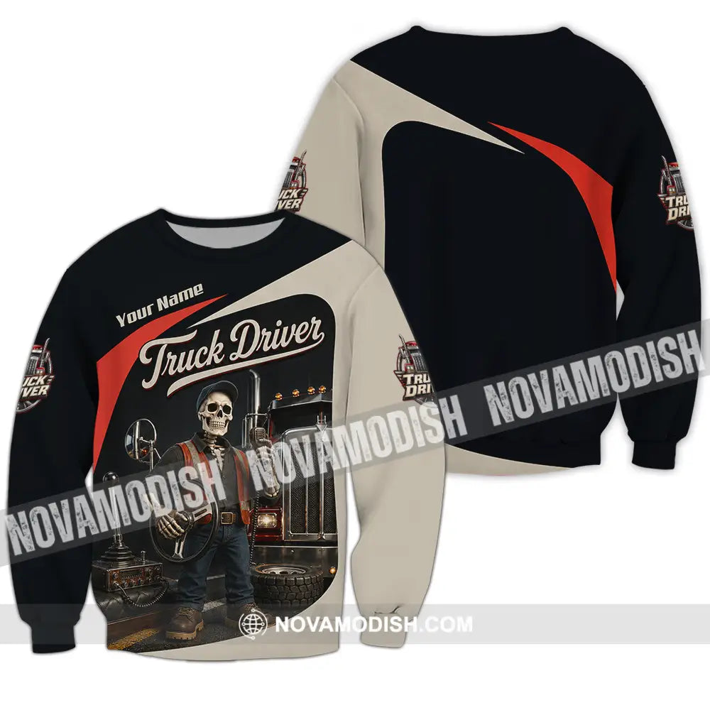 Unisex Shirt - Custom Truck Driver Shirt - Long Sleeve / S - T-shirt
