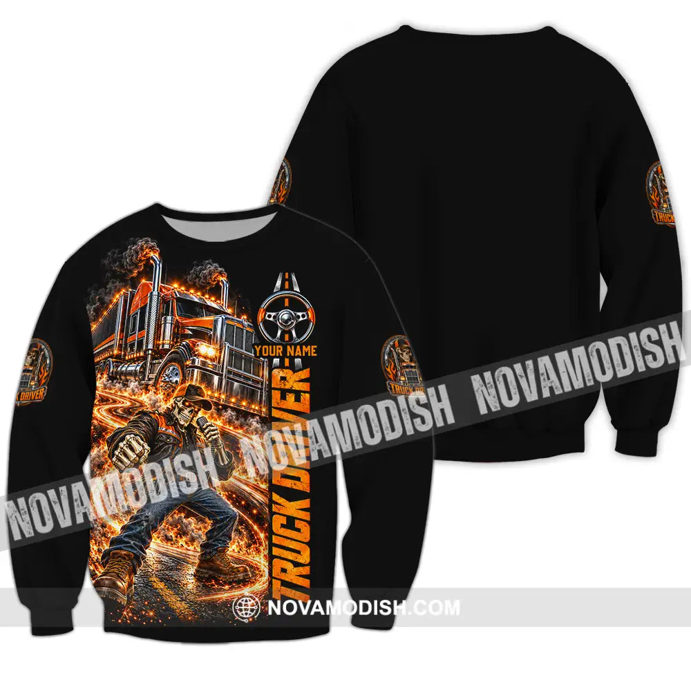 Unisex Shirt - Custom Truck Driver Shirt - Long Sleeve / S - T-shirt
