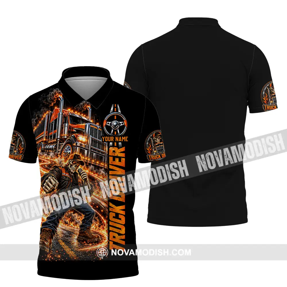 Unisex Shirt - Custom Truck Driver Shirt - Polo Shirt / S - T-shirt