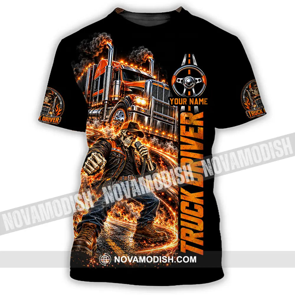 Unisex Shirt - Custom Truck Driver Shirt - T-Shirt / S - T-shirt