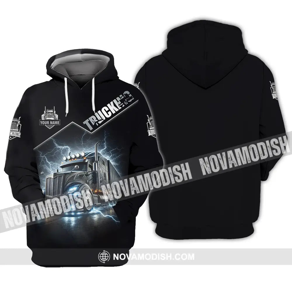 Unisex Shirt - Custom Trucker Keep On Trucking 3D Shirt Hoodie / S T-shirt