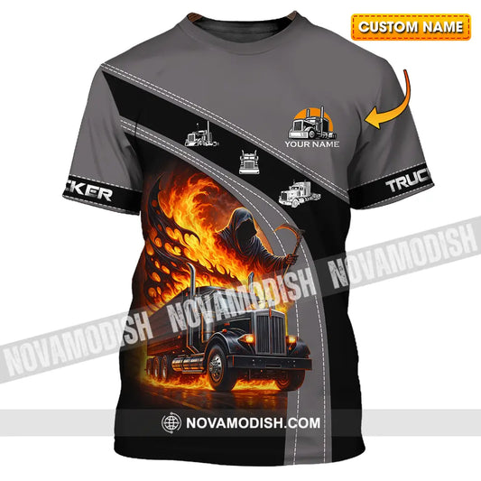 Unisex Shirt - Custom Trucker Keep On Trucking 3D Shirt T-shirt