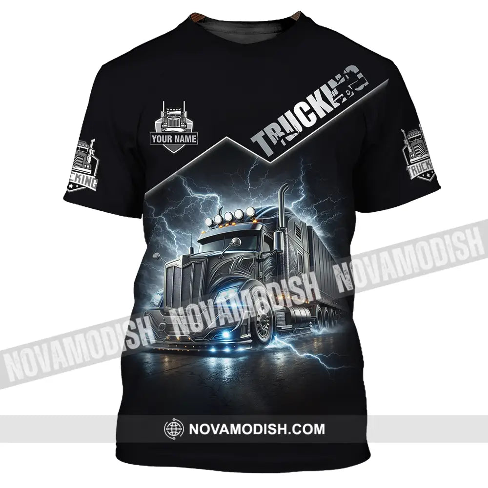 Unisex Shirt - Custom Trucker Keep On Trucking 3D Shirt T-Shirt / S T-shirt