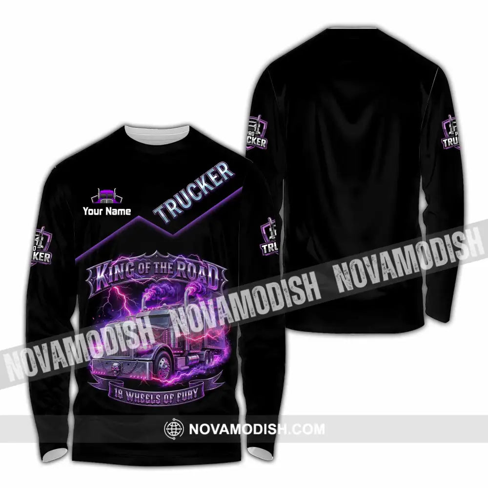 Unisex Shirt - Custom Trucker Shirt - Long Sleeve Shirt / S - T-shirt
