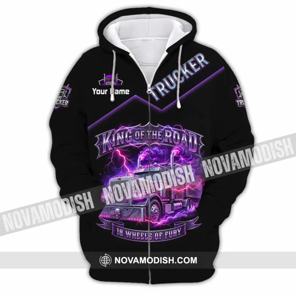 Unisex Shirt - Custom Trucker Shirt - Zipper Hoodie / S - T-shirt