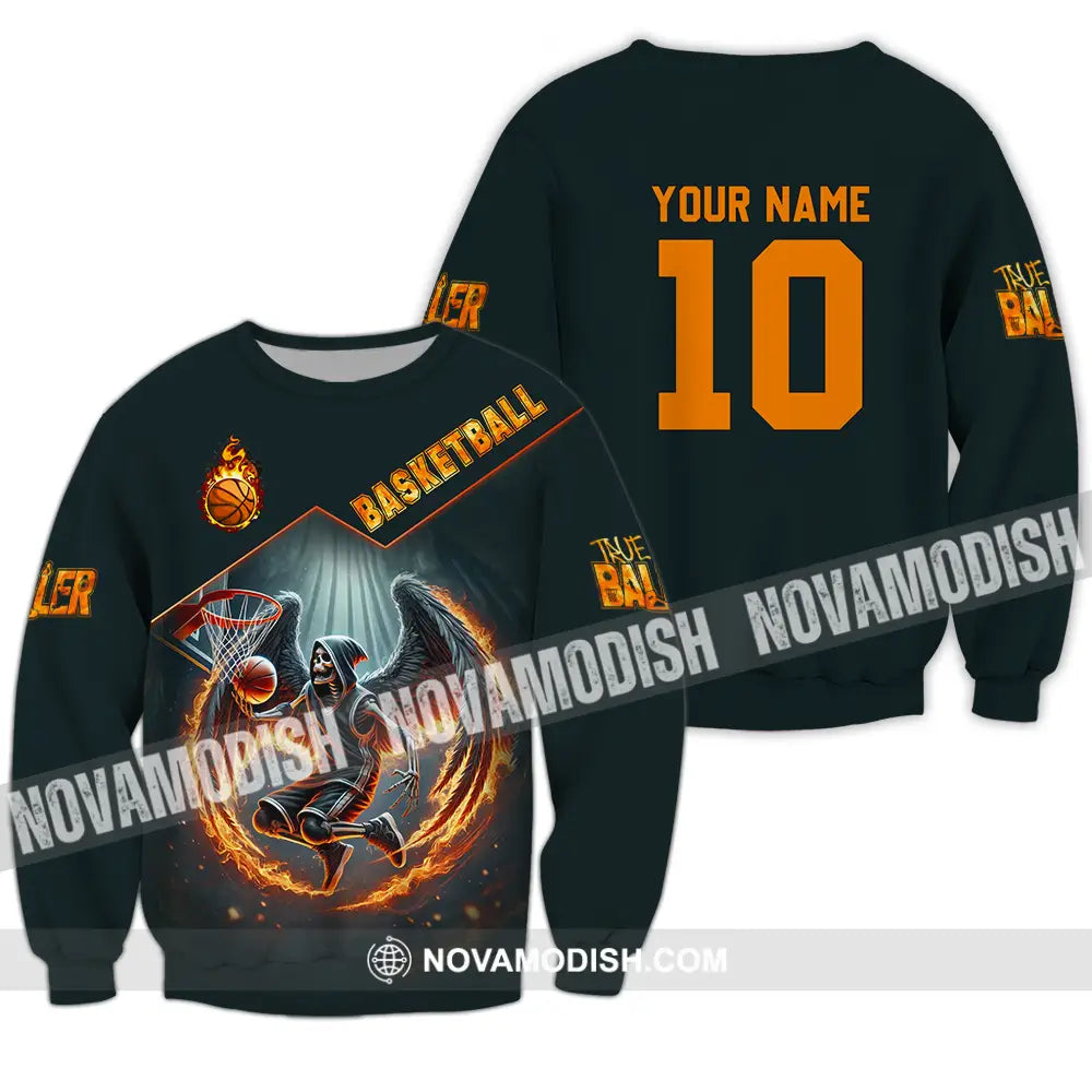 Unisex Shirt - Custom True Basketball Player Shirt Long Sleeve / S T-shirt