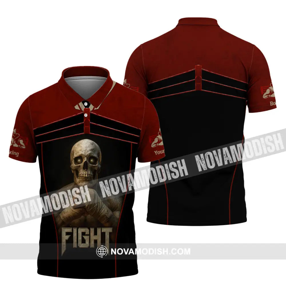 Unisex Shirt - Custom Try Your Hard Fight Man Sport Shirt Polo Shirt / S T-shirt