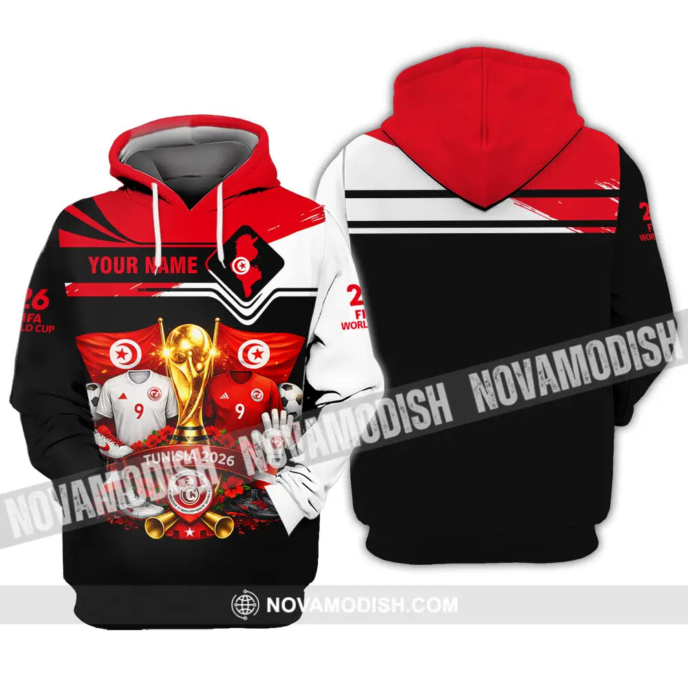 Unisex Shirt - Custom Tunisia World Cup 2026 3D Shirt - Hoodie / S - T-shirt