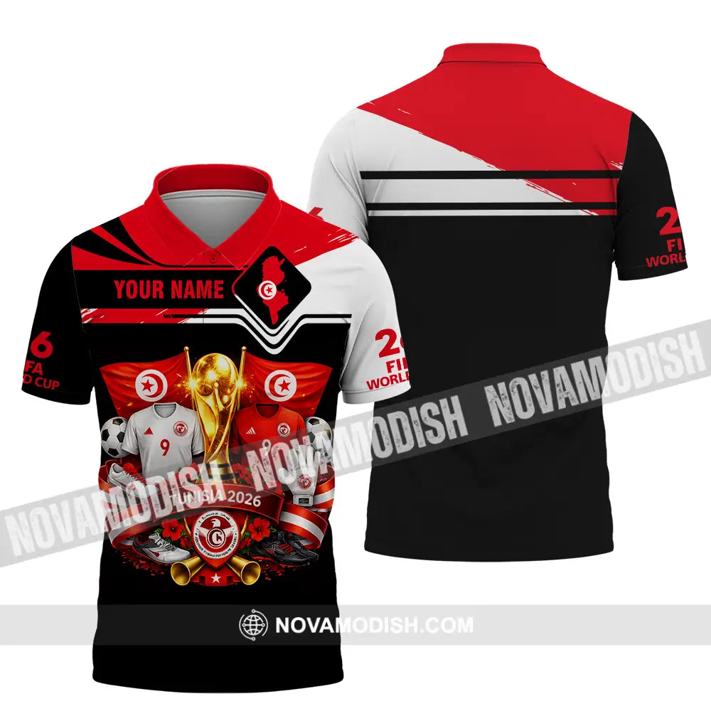 Unisex Shirt - Custom Tunisia World Cup 2026 3D Shirt - Polo Shirt / S - T-shirt