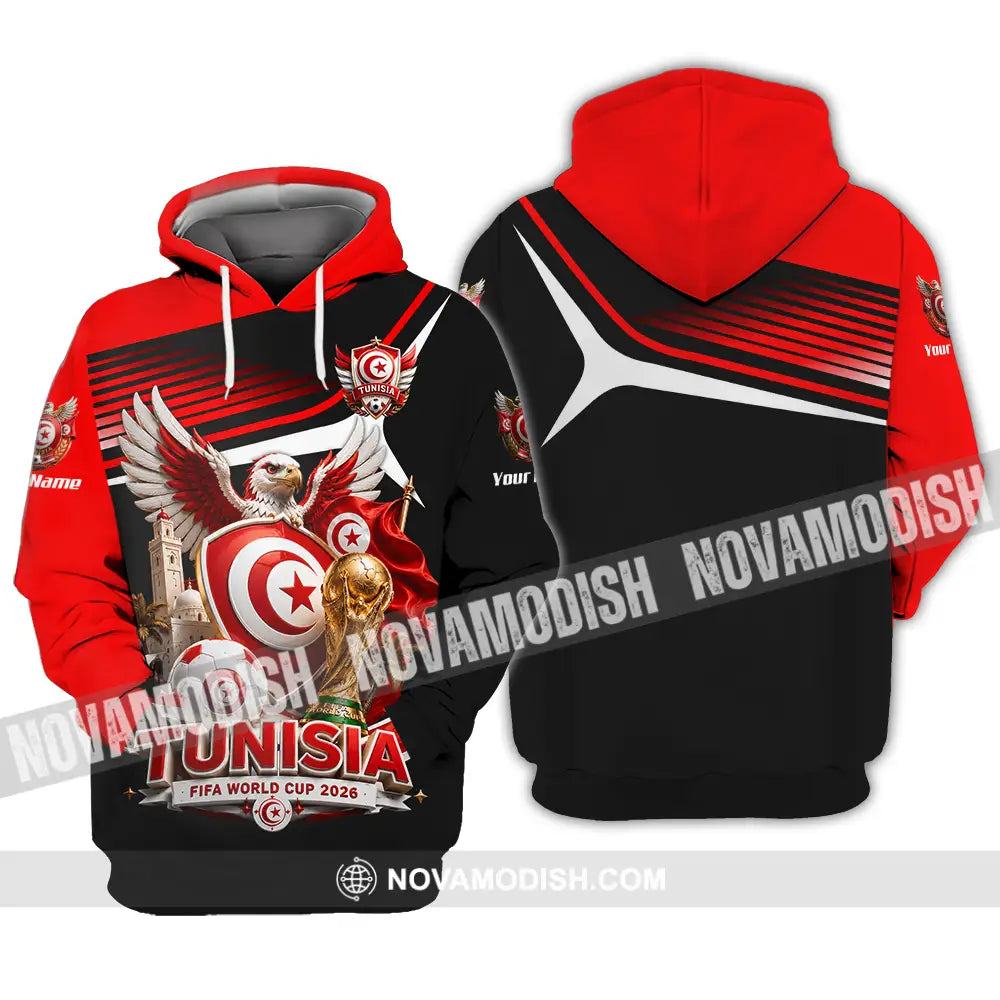 Unisex Shirt - Custom Tunisia World Cup 2026 Shirt - Hoodie / S - T-shirt