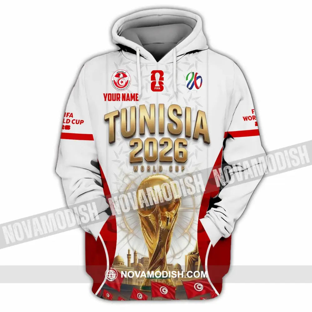 Unisex Shirt - Custom Tunisia World Cup 2026 Shirt - Hoodie / S - T-shirt