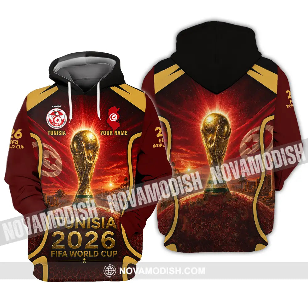 Unisex Shirt - Custom Tunisia World Cup 2026 Shirt - Hoodie / S - T-shirt