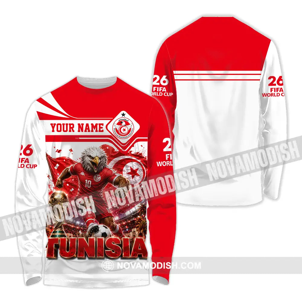Unisex Shirt - Custom Tunisia World Cup 2026 Shirt - Long Sleeve Shirt / S - T-shirt