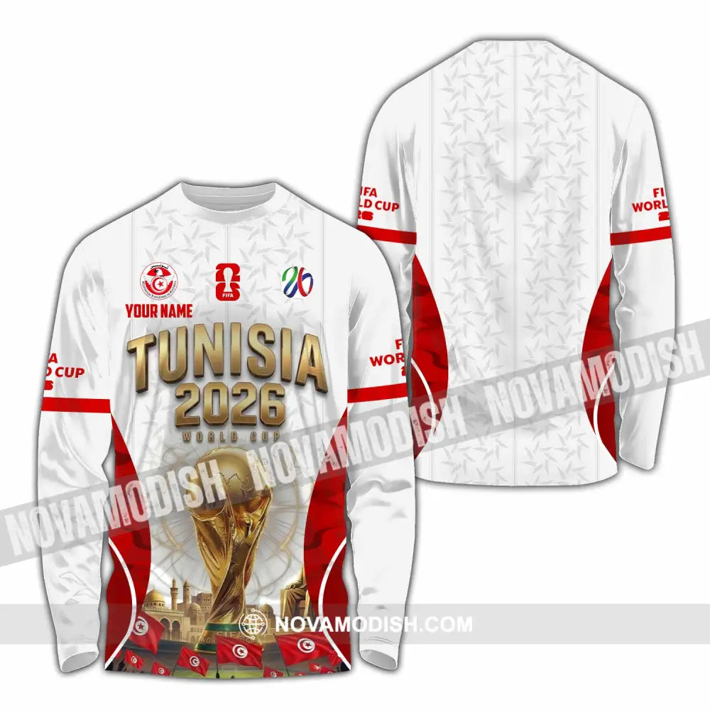Unisex Shirt - Custom Tunisia World Cup 2026 Shirt - Long Sleeve Shirt / S - T-shirt