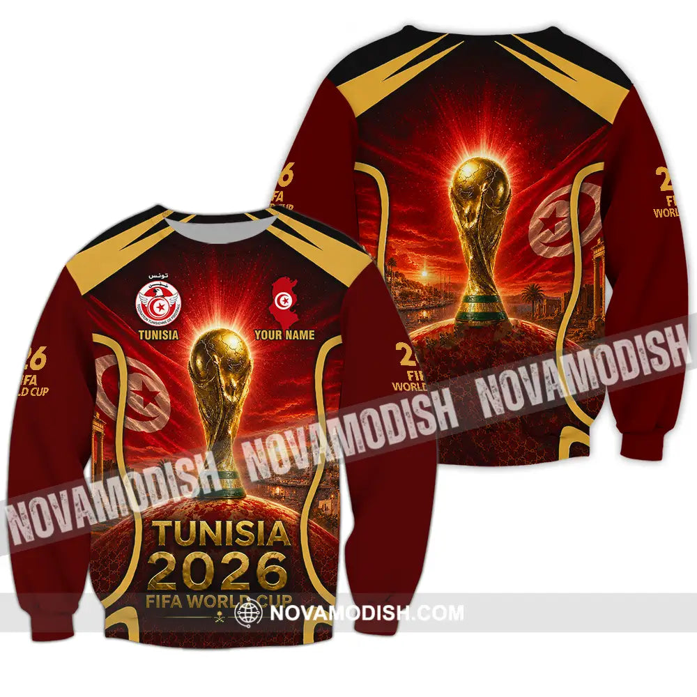 Unisex Shirt - Custom Tunisia World Cup 2026 Shirt - Long Sleeve / S - T-shirt