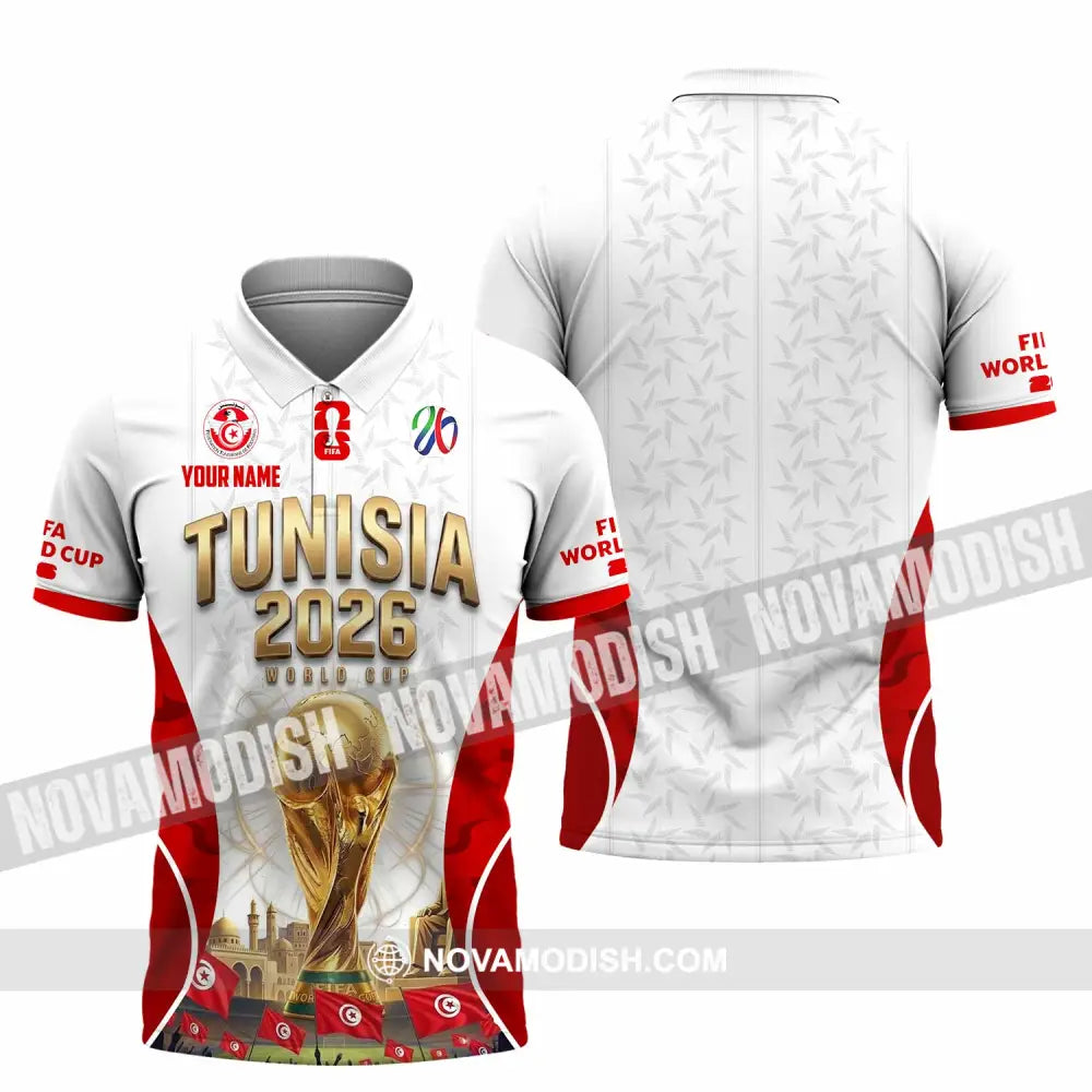 Unisex Shirt - Custom Tunisia World Cup 2026 Shirt - Polo Shirt / S - T-shirt