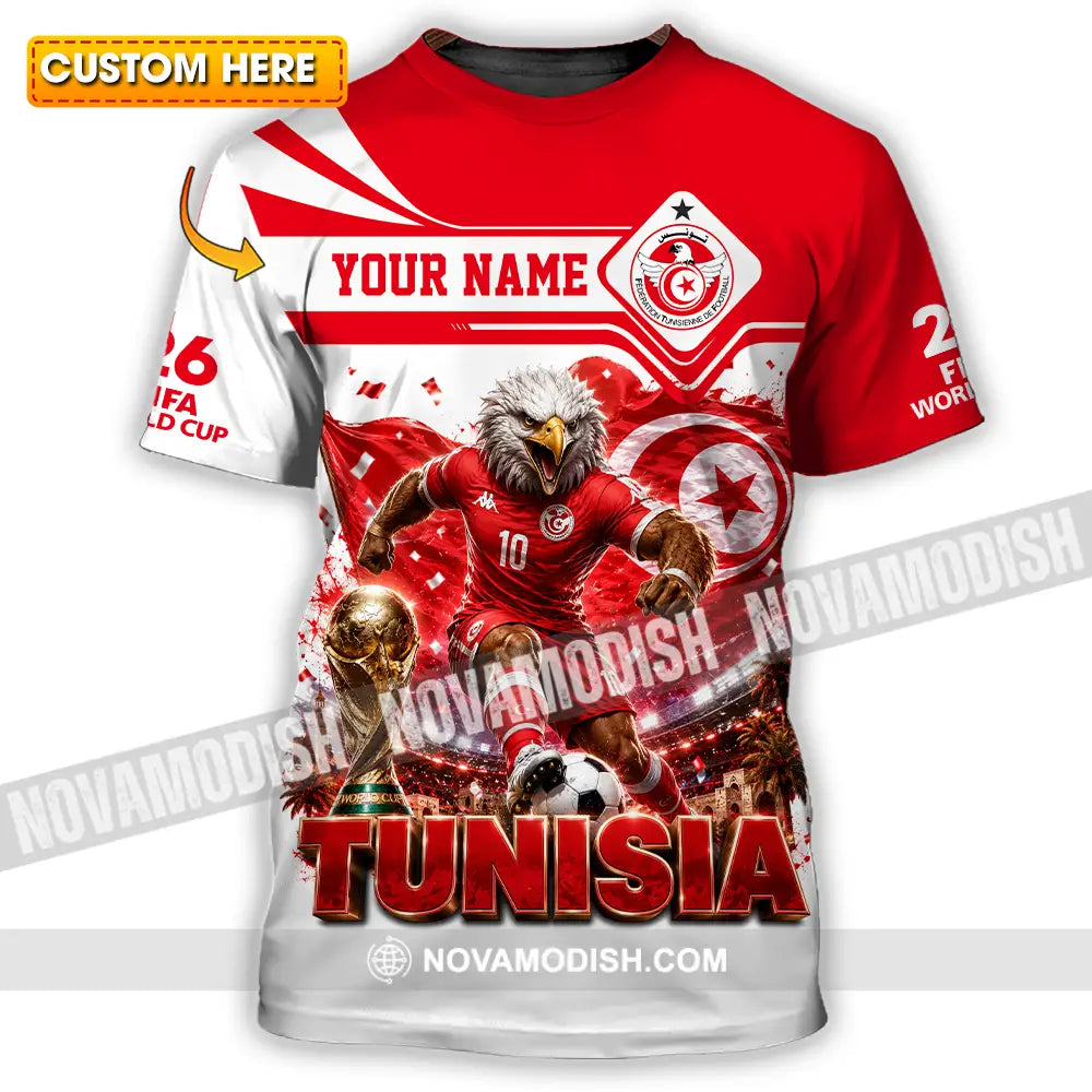 Unisex Shirt - Custom Tunisia World Cup 2026 Shirt - T-shirt