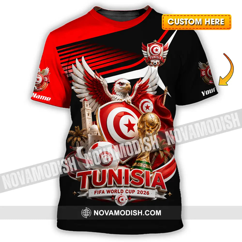 Unisex Shirt - Custom Tunisia World Cup 2026 Shirt - T-shirt