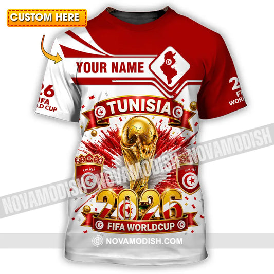 Unisex Shirt - Custom Tunisia World Cup 2026 Shirt - T-shirt