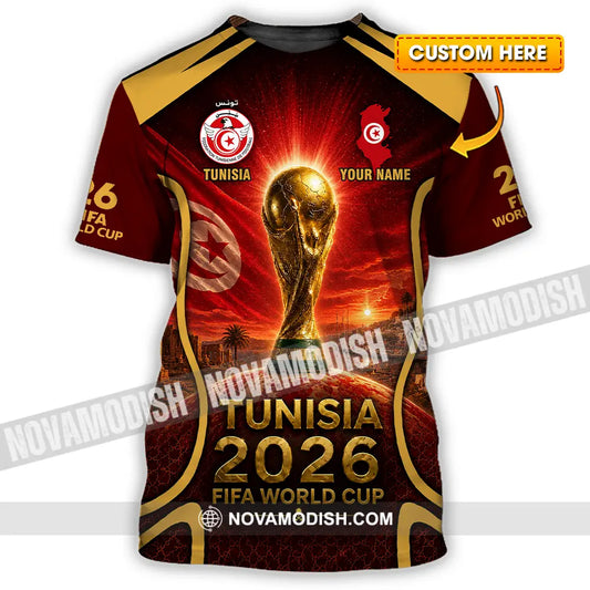 Unisex Shirt - Custom Tunisia World Cup 2026 Shirt - T-shirt