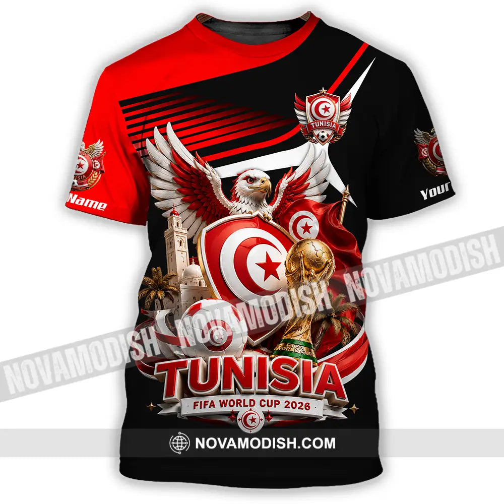 Unisex Shirt - Custom Tunisia World Cup 2026 Shirt - T-Shirt / S - T-shirt