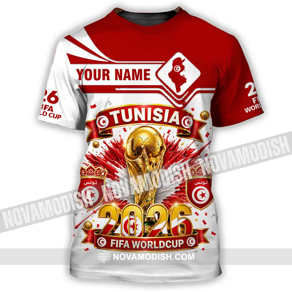 Unisex Shirt - Custom Tunisia World Cup 2026 Shirt - T-Shirt / S - T-shirt