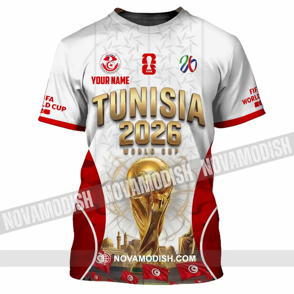Unisex Shirt - Custom Tunisia World Cup 2026 Shirt - T-Shirt / S - T-shirt