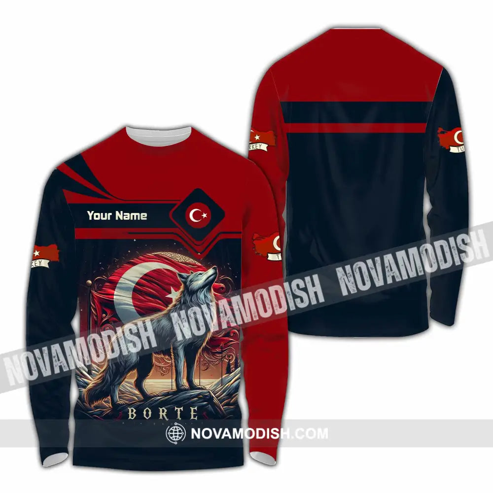 Unisex Shirt - Custom Turkey Borte Shirt - Long Sleeve Shirt / S - T-shirt