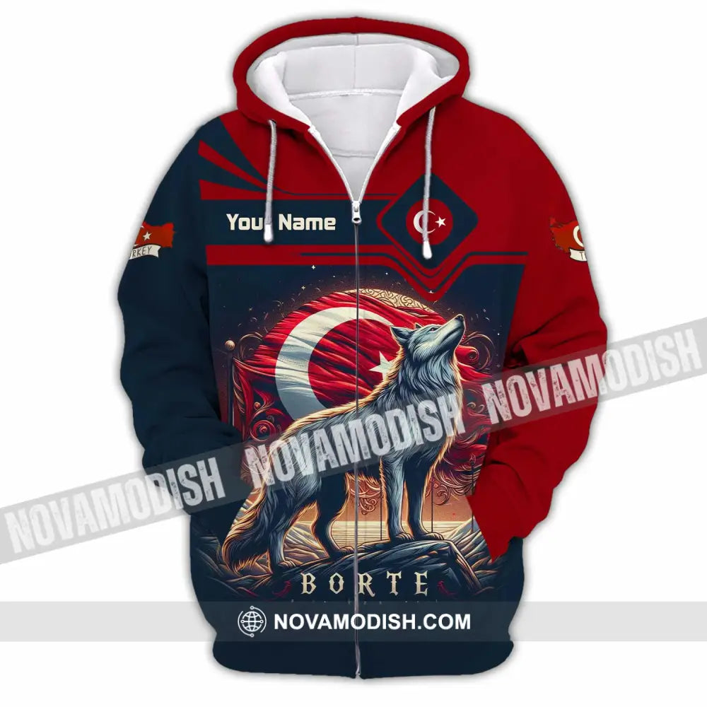 Unisex Shirt - Custom Turkey Borte Shirt - Zipper Hoodie / S - T-shirt