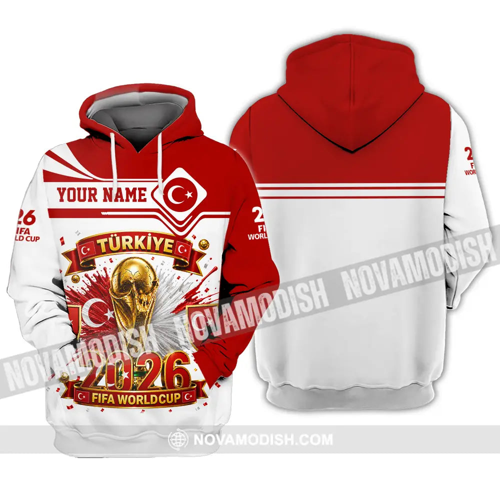 Unisex Shirt - Custom Turkey World Cup 2026 Shirt - Hoodie / S - T-shirt