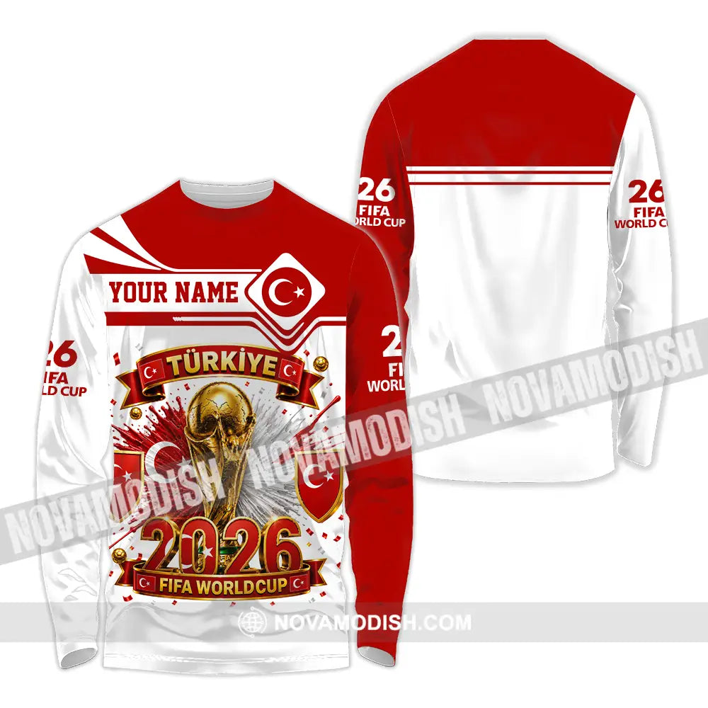 Unisex Shirt - Custom Turkey World Cup 2026 Shirt - Long Sleeve Shirt / S - T-shirt