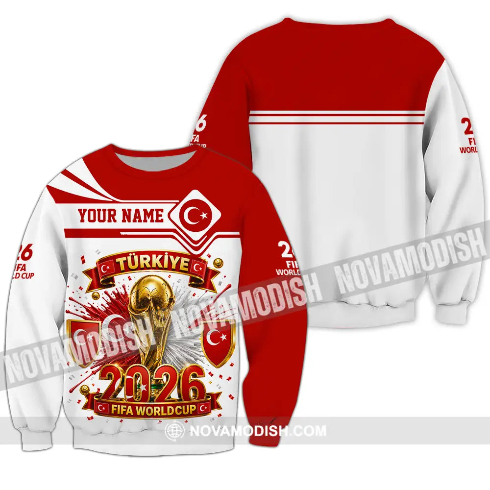 Unisex Shirt - Custom Turkey World Cup 2026 Shirt - Long Sleeve / S - T-shirt